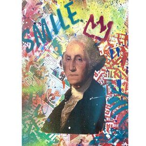 Homage to Washington by E.M. Zax Numbered Limited Edition on paper Signed